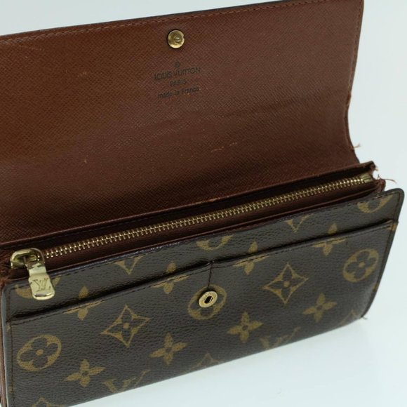 LOUIS VUITTON Monogram Portefeuille Sarah Long Wallet LV Auth - Picture 8 of 13